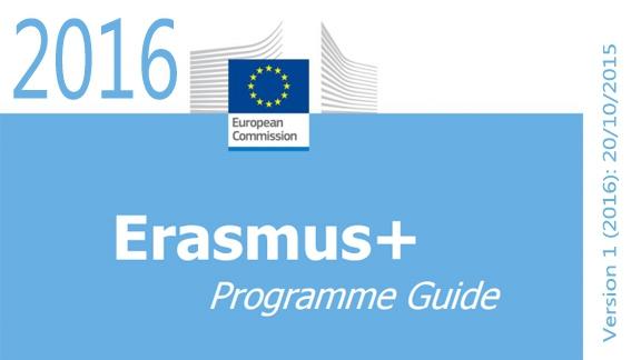 ERASMUS+ Programı 2016 Program Klavuzu Yayımlandı