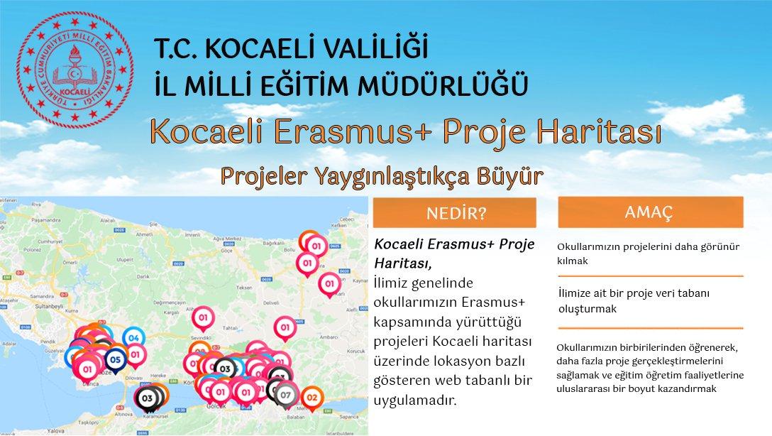 Kocaeli Erasmus+ Proje Haritası 