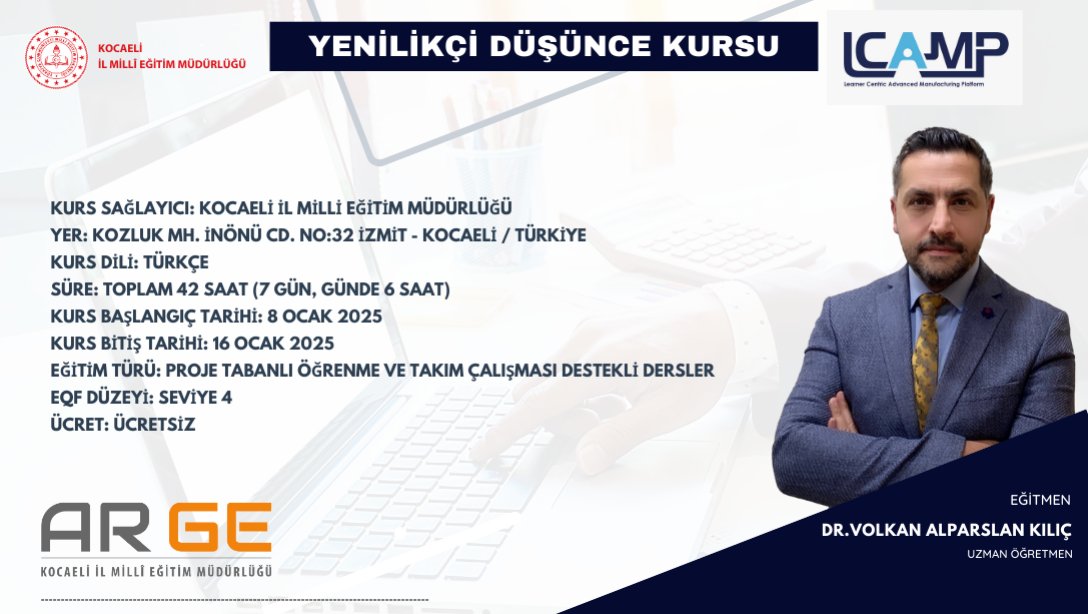 YENİLİKÇİ DÜŞÜNCE KURSU